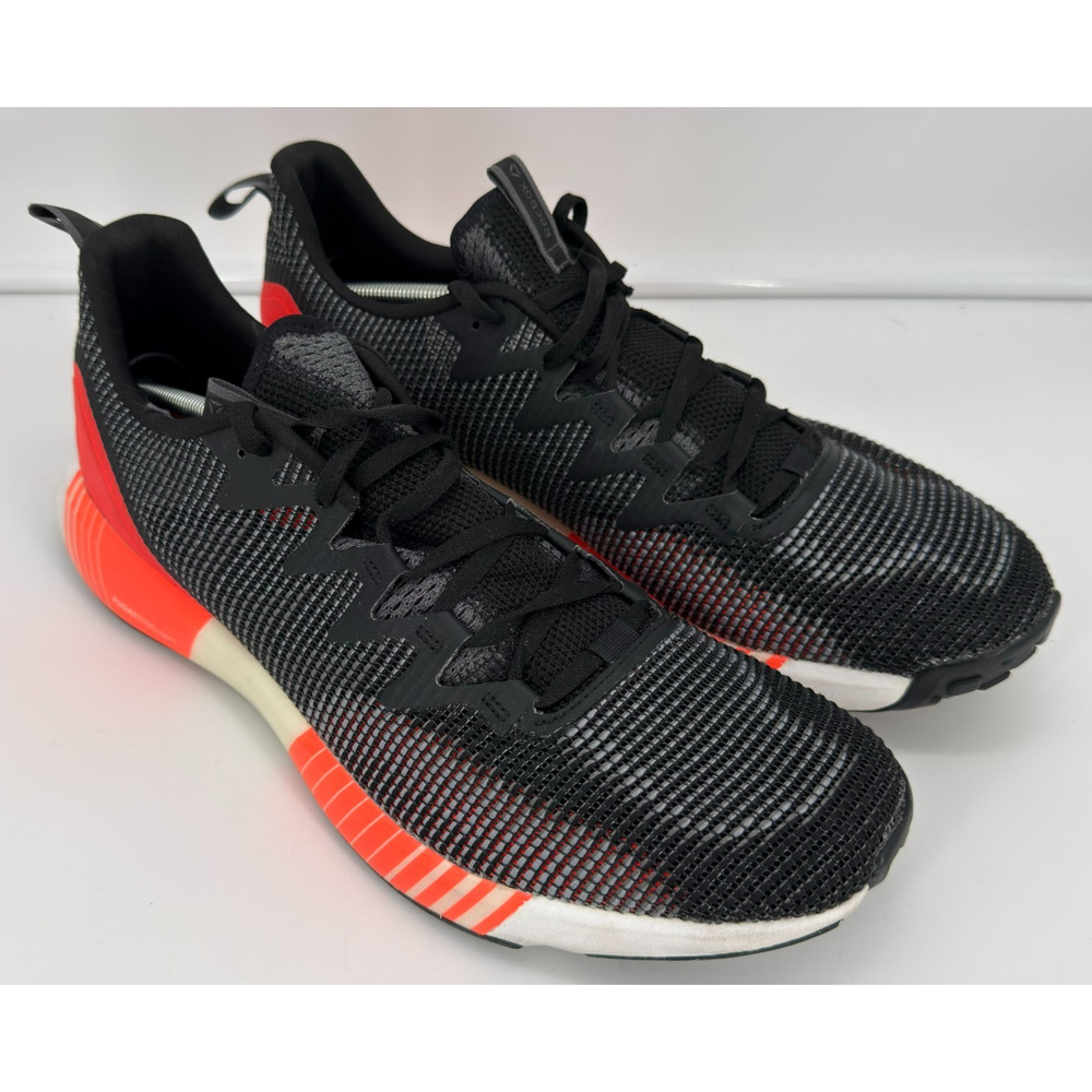 Reebok Fusion Flexweave Men’s Black Mesh Running Shoes Size 14 Lace Up